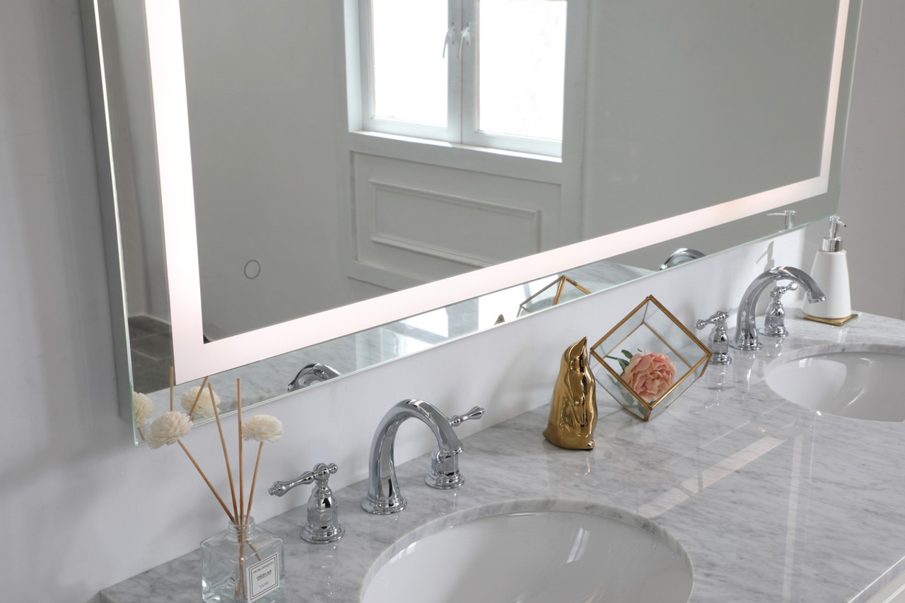 Elegant Decor MRE14260 Helios 42in x 60in Hardwired LED mirror with touch sensor and color changing temperature 3000K/4200K/6400K