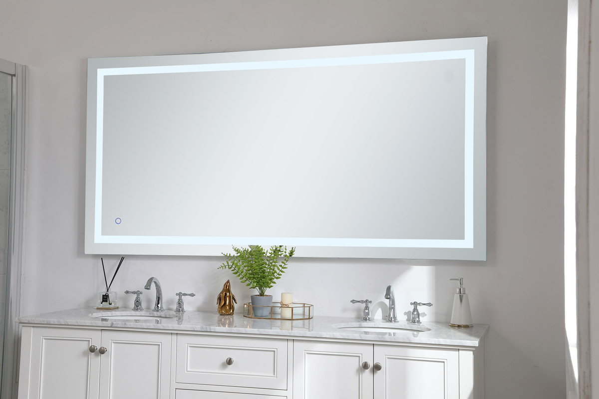 Elegant Decor MRE13672 Helios 36in x 72in Hardwired LED mirror with touch sensor and color changing temperature 3000K/4200K/6400K