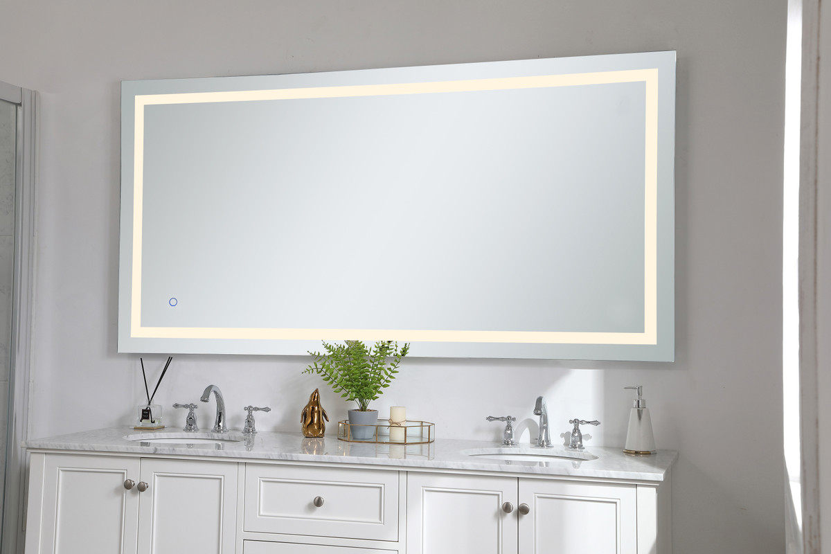 Elegant Decor MRE13672 Helios 36in x 72in Hardwired LED mirror with touch sensor and color changing temperature 3000K/4200K/6400K