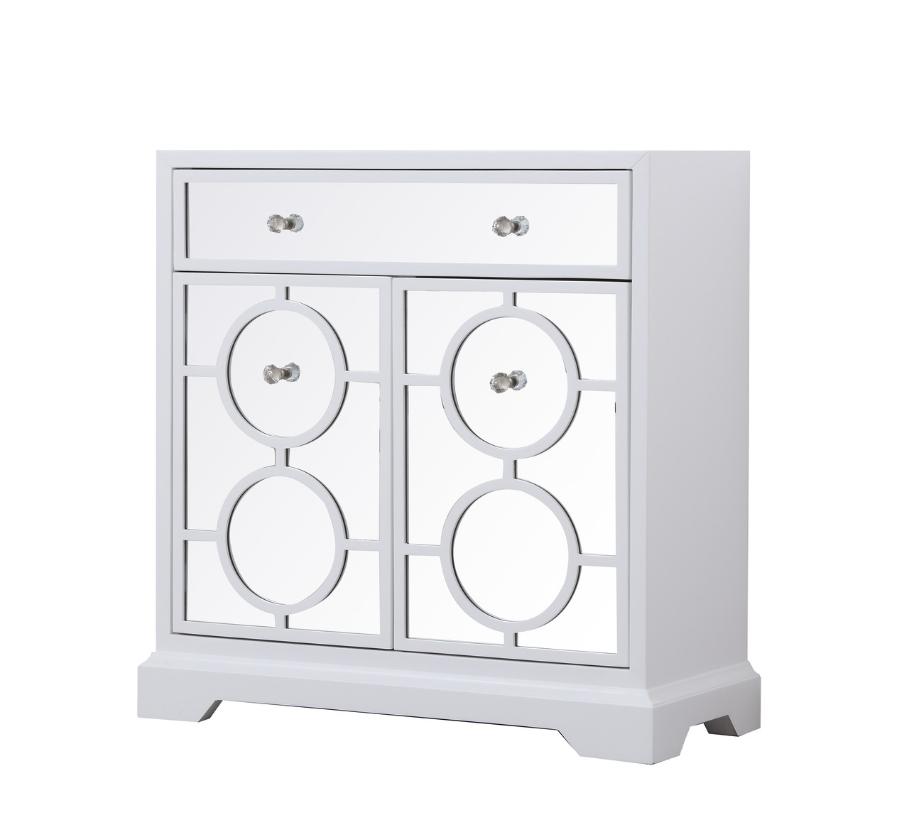 Elegant Decor MF81002WH 32 in. mirrored cabinet in white