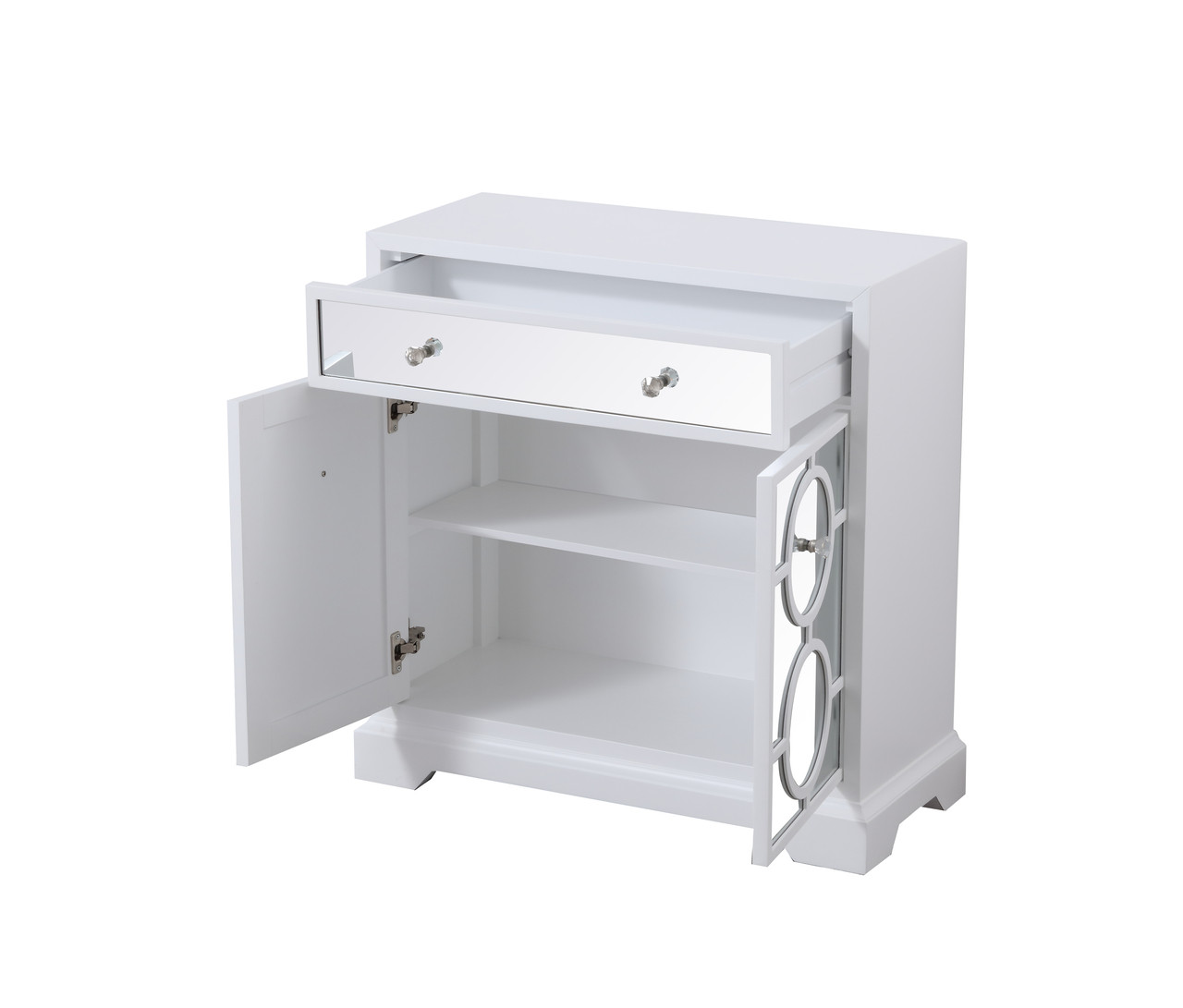 Elegant Decor MF81002WH 32 in. mirrored cabinet in white