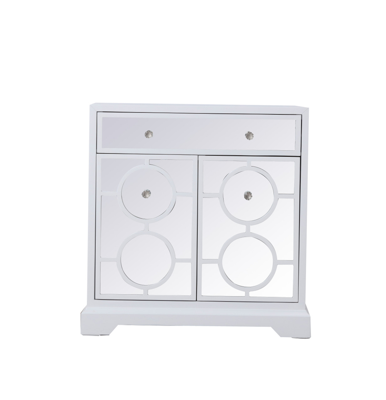 Elegant Decor MF81002WH 32 in. mirrored cabinet in white