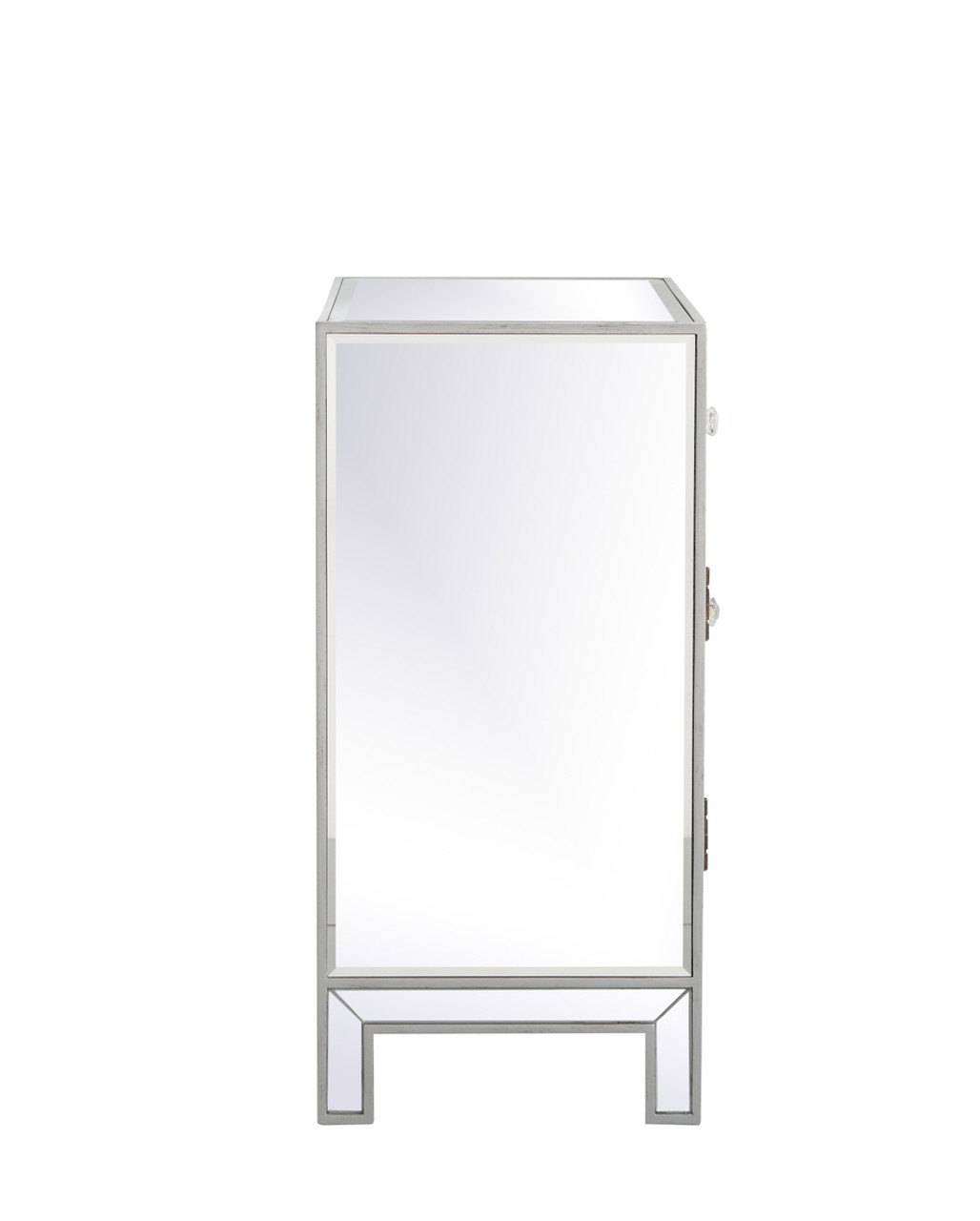 Elegant Decor MF71034S 29 in. mirrored cabinet in antique silver Elegant Decor MF71034S 29 in. mirrored cabinet in antique silver