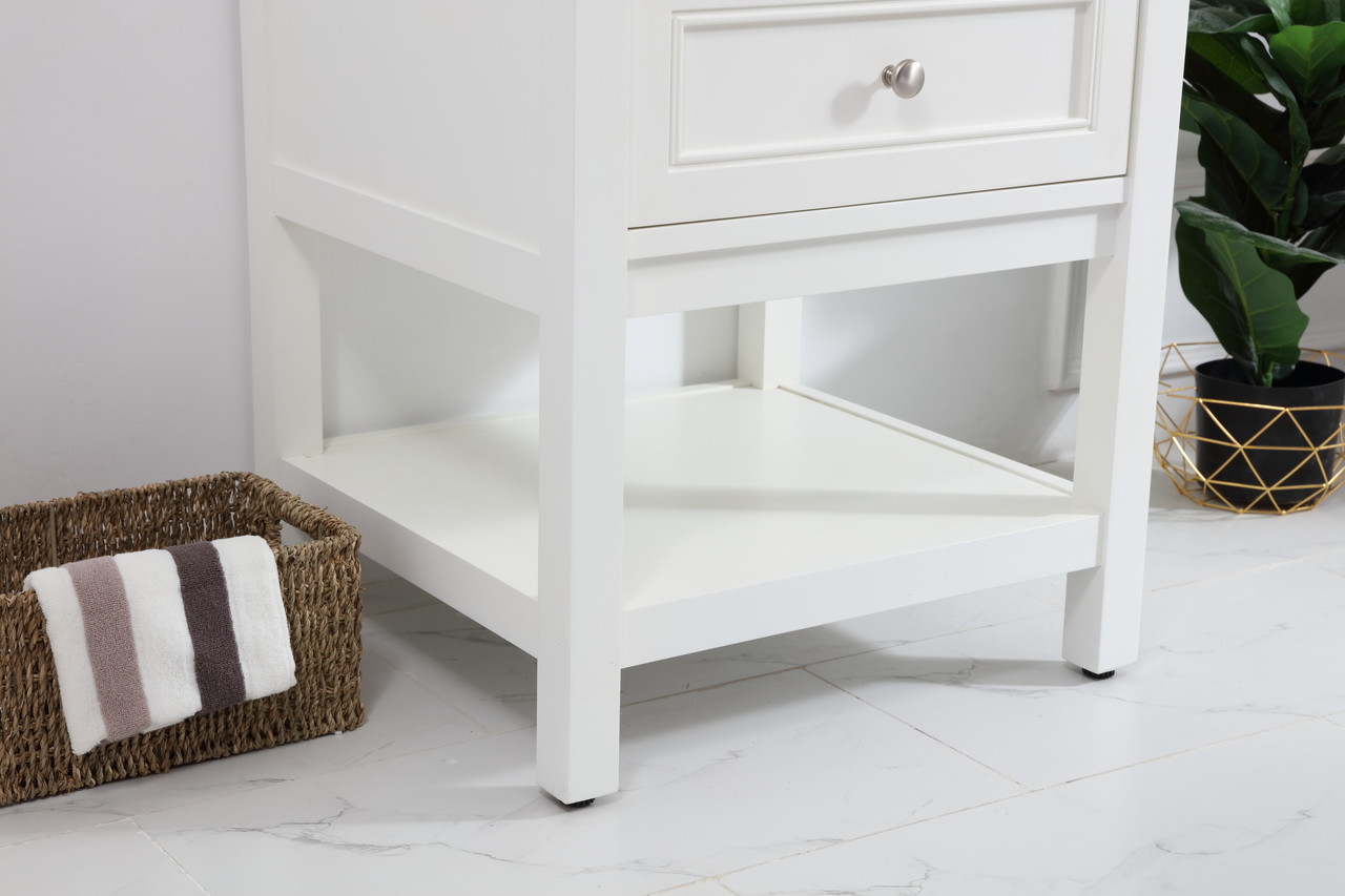 Elegant Decor VF27024WH 24 in. single bathroom vanity set in White