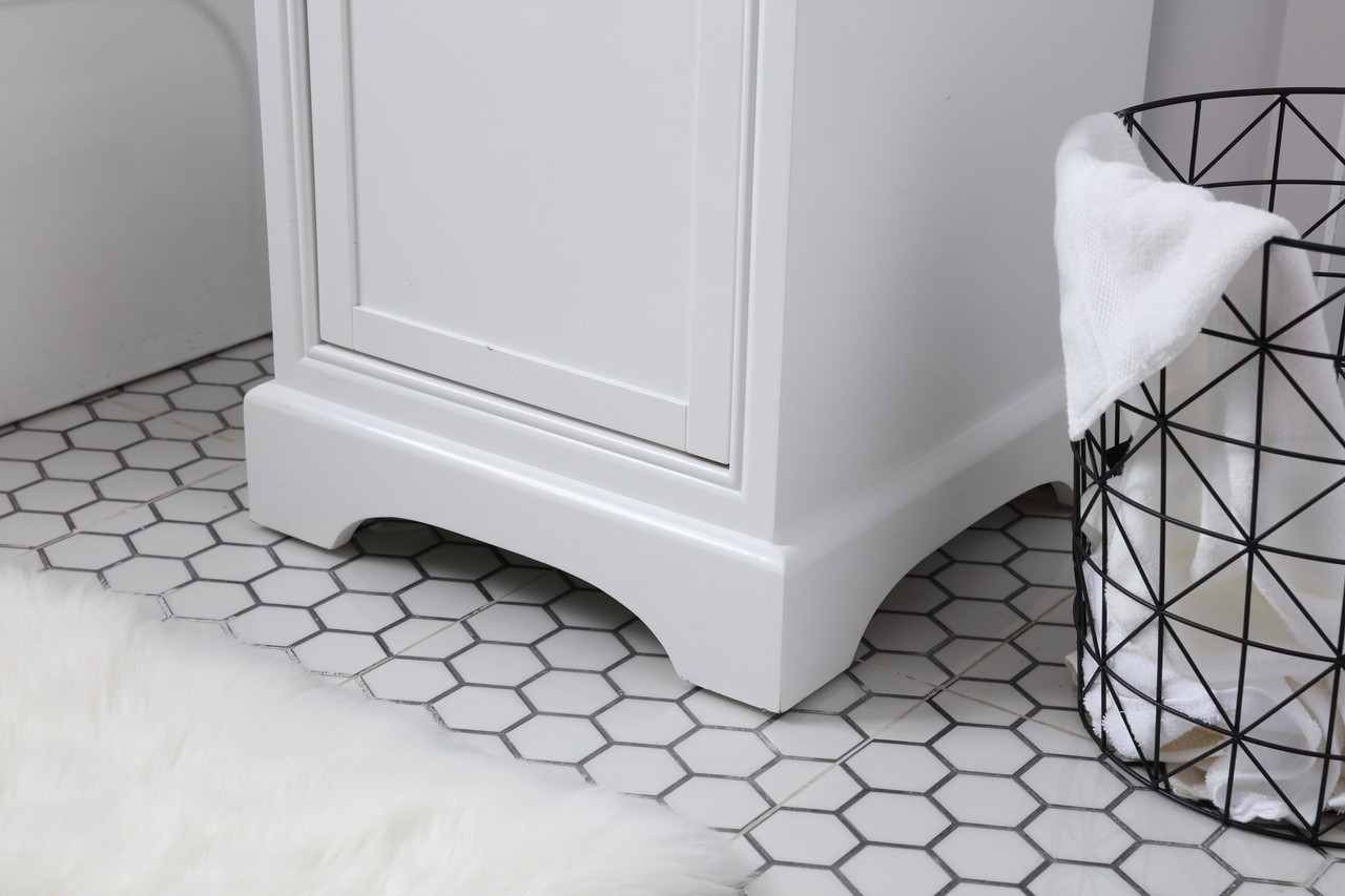 Elegant Decor VF15019WH 19 in. Single Bathroom Vanity set in white