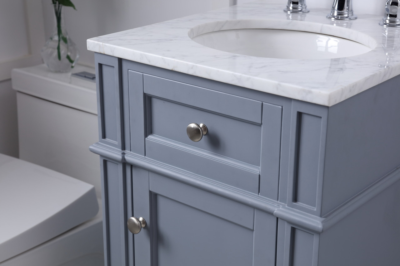 Elegant Decor VF12518GR 18 in. Single Bathroom Vanity set in grey