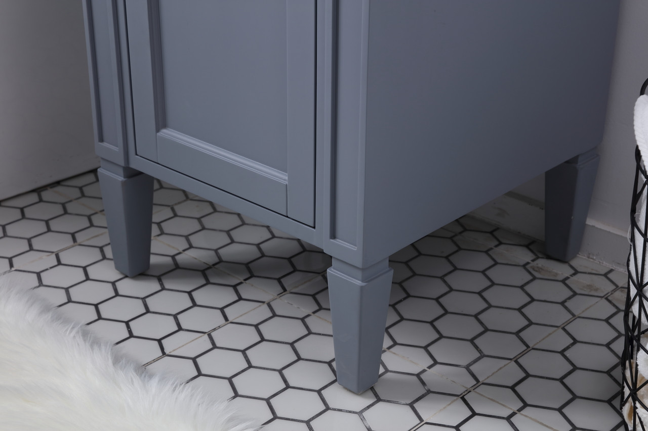 Elegant Decor VF12518GR 18 in. Single Bathroom Vanity set in grey