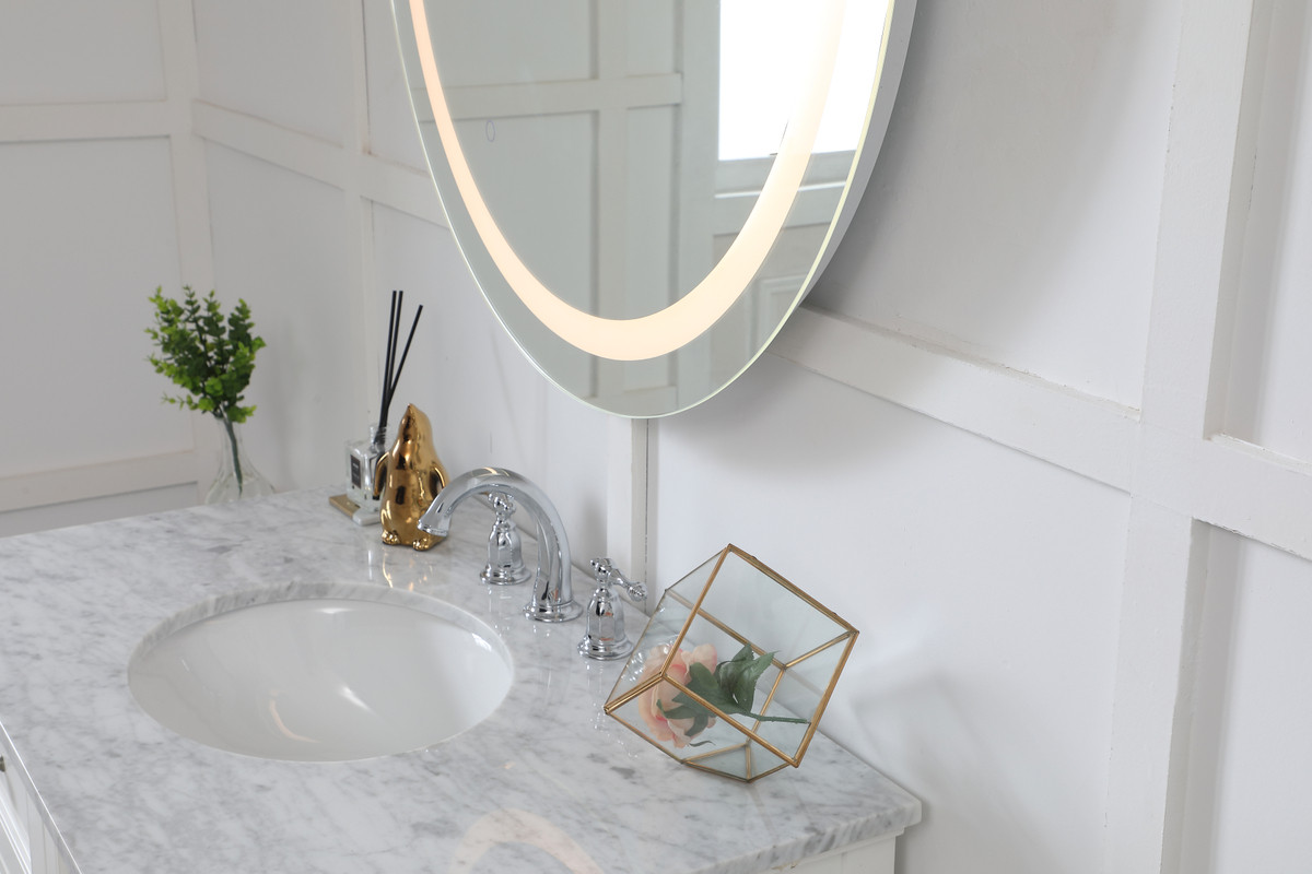 Elegant Decor MRE23636 Helios 36 inch Hardwired LED mirror with touch sensor and color changing temperature 3000K/4200K/6400K