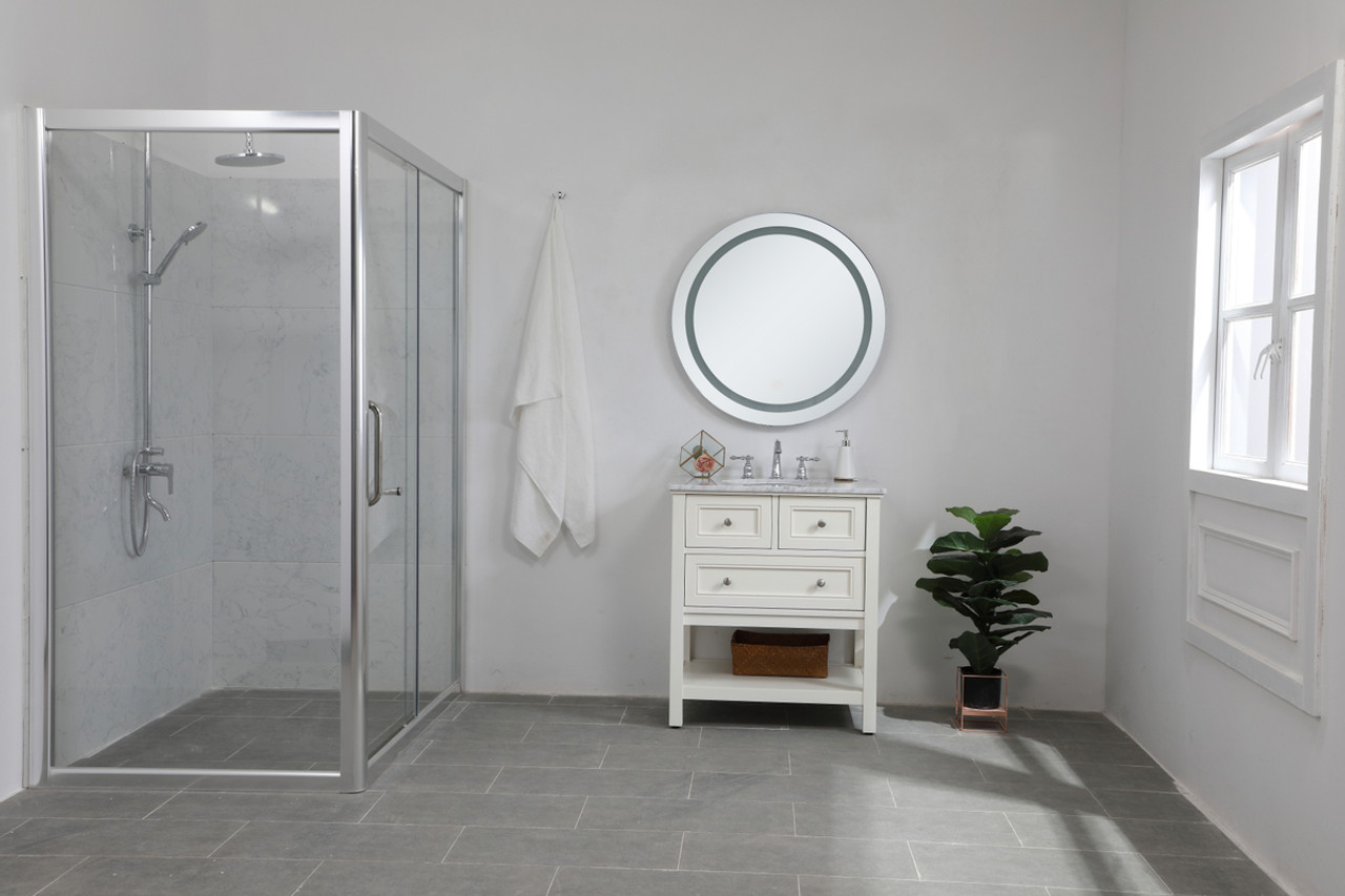 Elegant Decor MRE23232 Helios 32 inch Hardwired LED mirror with touch sensor and color changing temperature 3000K/4200K/6400K Elegant Decor MRE23232 Helios 32 inch Hardwired LED mirror with touch sensor and color changing temperature 3000K/4200K/6400K