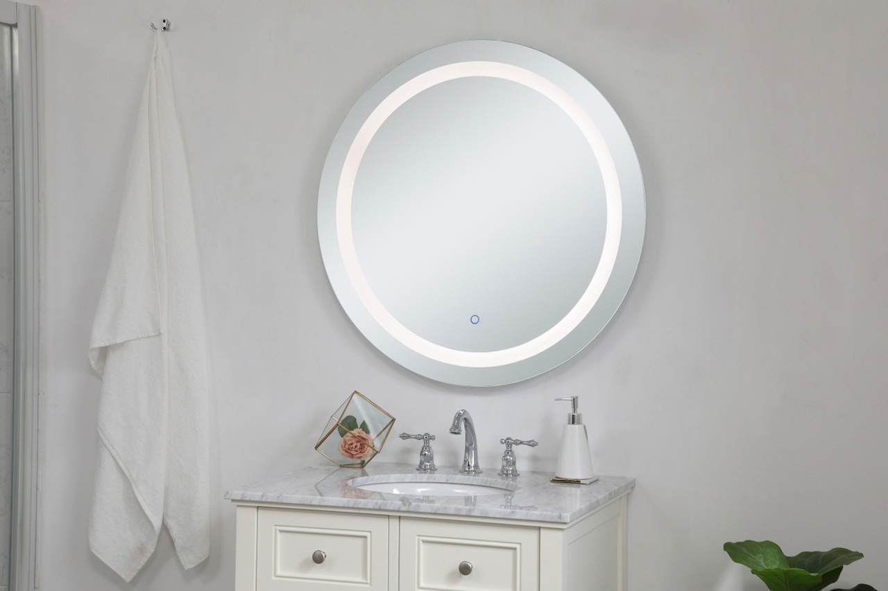Elegant Decor MRE23232 Helios 32 inch Hardwired LED mirror with touch sensor and color changing temperature 3000K/4200K/6400K Elegant Decor MRE23232 Helios 32 inch Hardwired LED mirror with touch sensor and color changing temperature 3000K/4200K/6400K