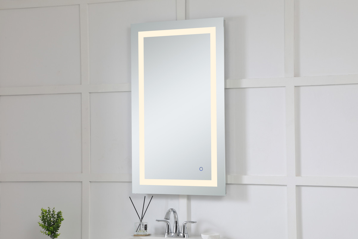 Elegant Decor MRE12440 Helios 24in x 40in Hardwired LED mirror with touch sensor and color changing temperature 3000K/4200K/6400K