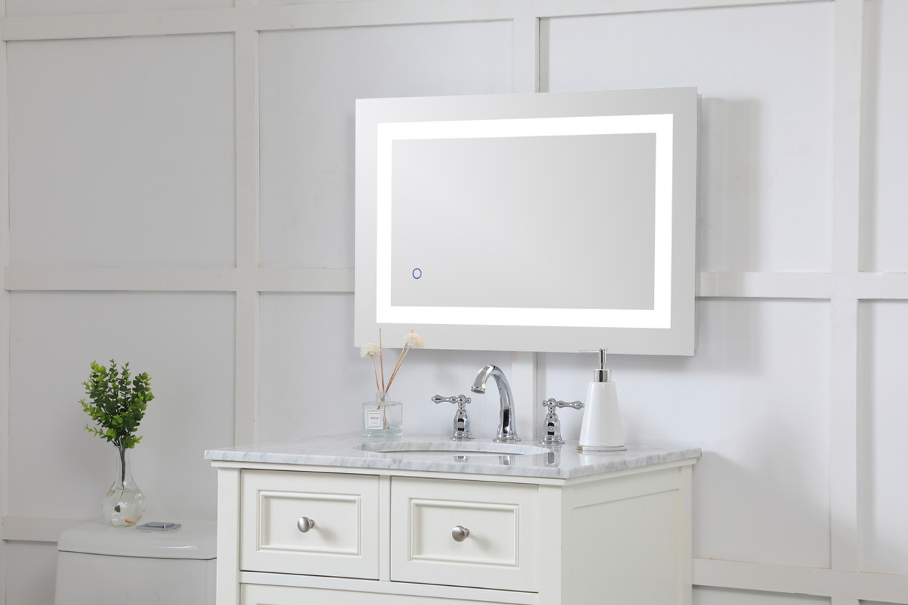 Elegant Decor MRE12030 Helios 20in x 30in Hardwired LED mirror with touch sensor and color changing temperature 3000K/4200K/6400K Elegant Decor MRE12030 Helios 20in x 30in Hardwired LED mirror with touch sensor and color changing temperature 3000K/4200K/6400K