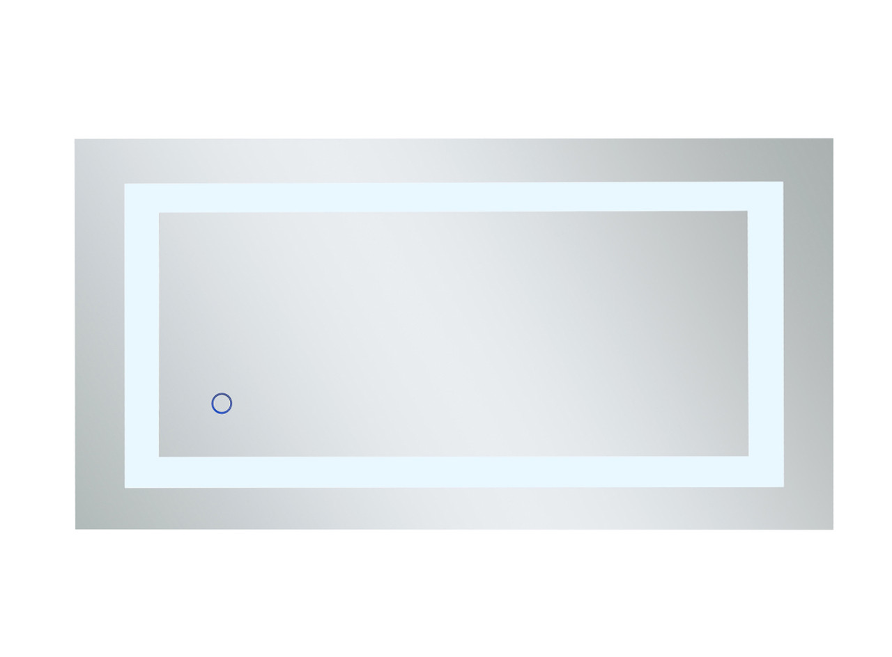 Elegant Decor MRE11830 Helios 18in x 30in Hardwired LED mirror with touch sensor and color changing temperature 3000K/4200K/6400K