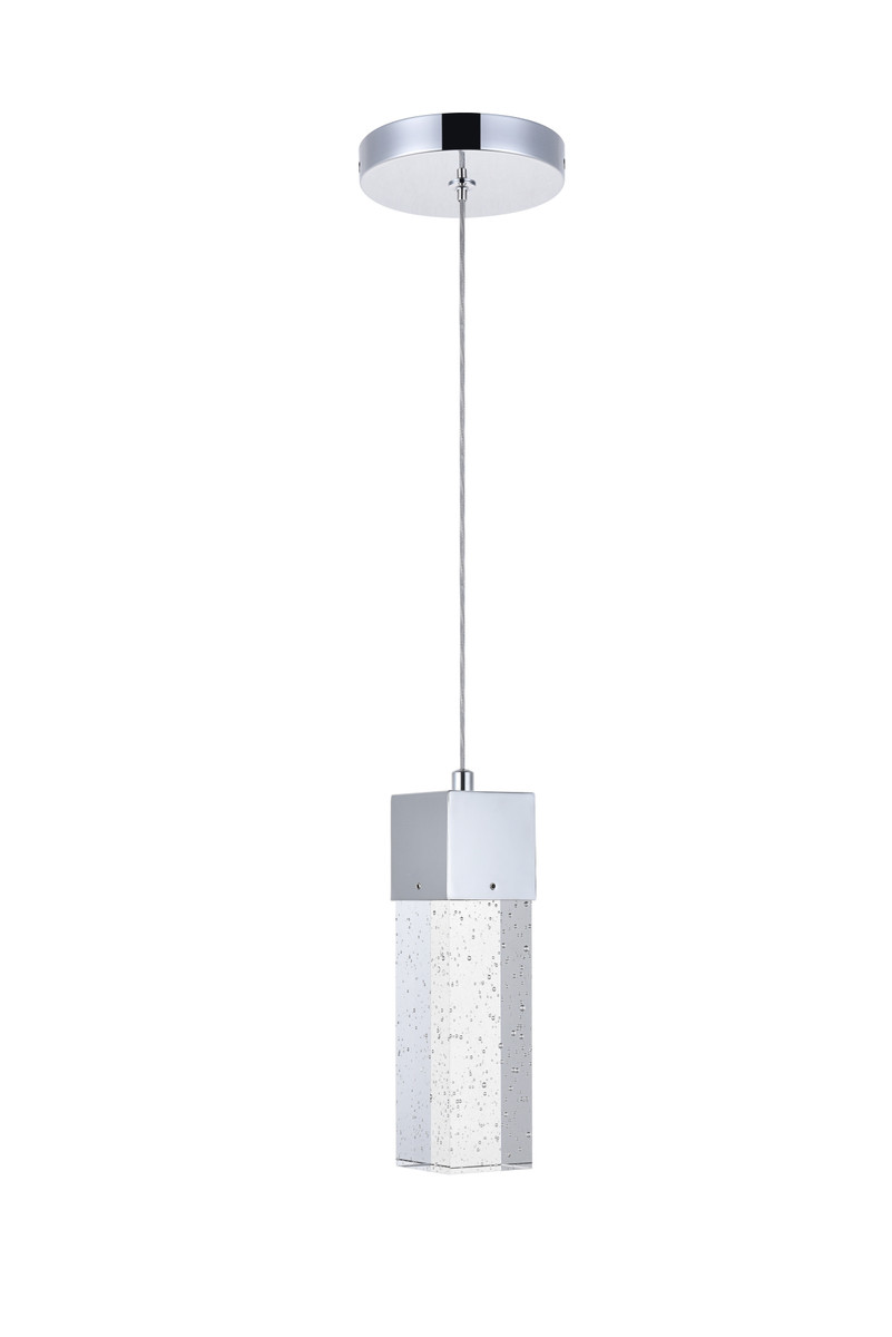 Elegant Lighting 5300D4C Novastella 1 light Chrome LED Pendant
