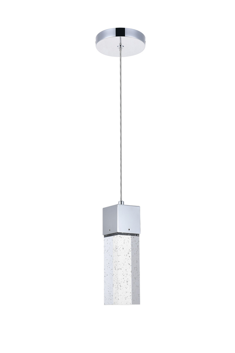 Elegant Lighting 5300D4C Novastella 1 light Chrome LED Pendant