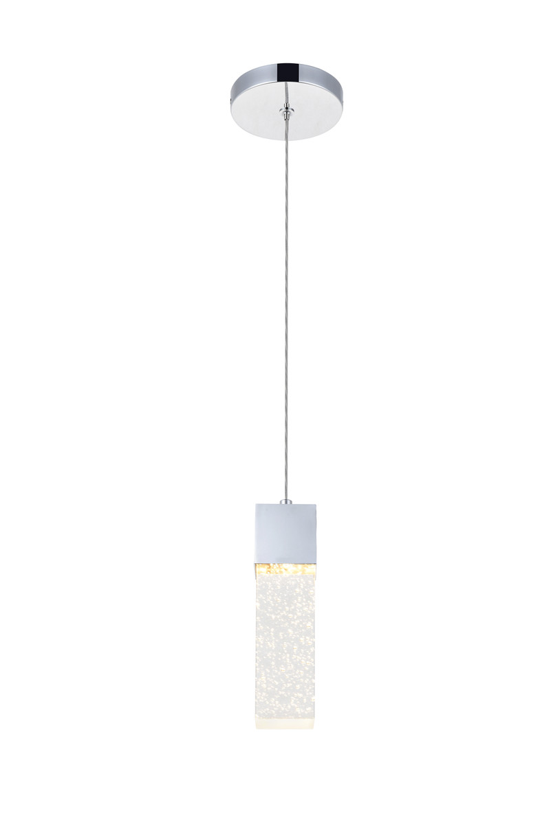 Elegant Lighting 5300D4C Novastella 1 light Chrome LED Pendant