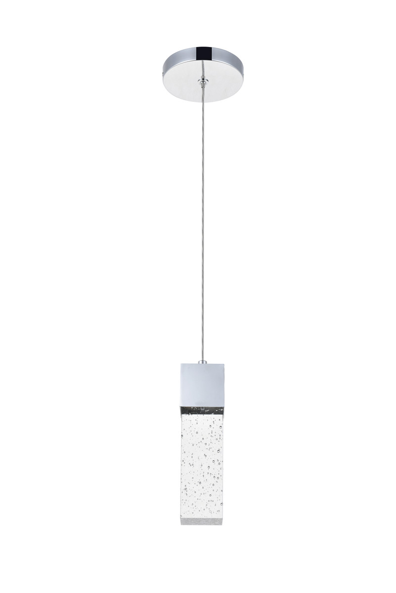 Elegant Lighting 5300D4C Novastella 1 light Chrome LED Pendant