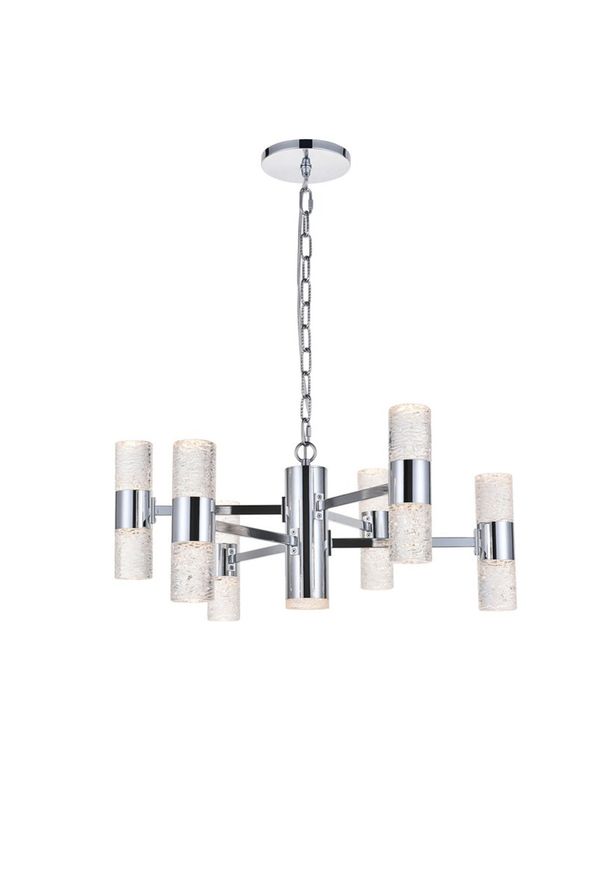 Elegant Lighting 5200D26C Vega 13 light Chrome LED Pendant
