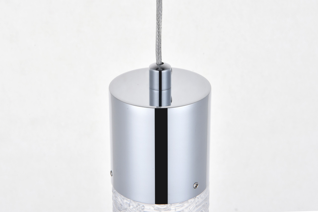Elegant Lighting 5200D12C Constellation 3 light Chrome LED Pendant