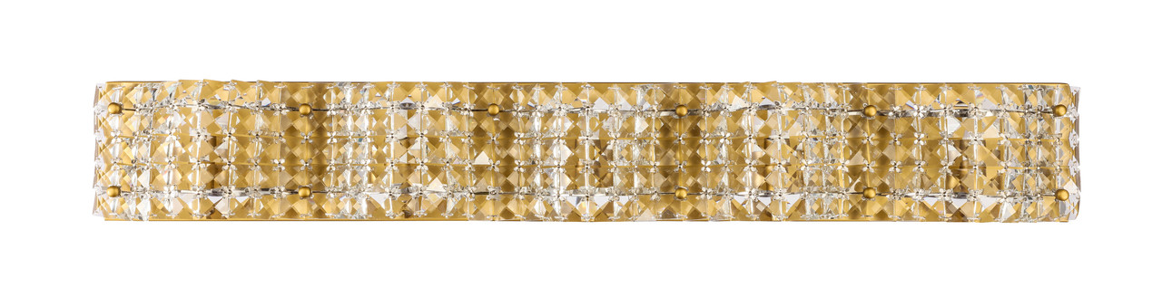 Living District LD7020BR Ollie 5 light Brass and Clear Crystals wall sconce Living District LD7020BR Ollie 5 light Brass and Clear Crystals wall sconce