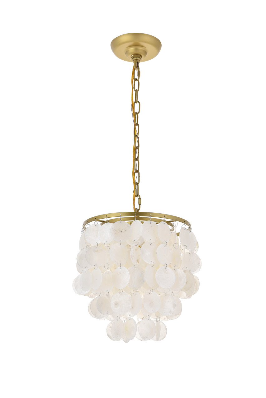 Living District LD5050D10BR Selene 1 light Brass Pendant