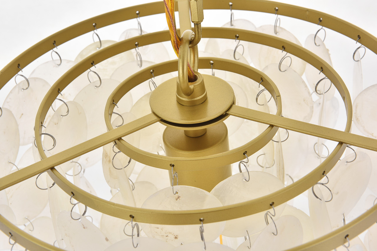 Living District LD5050D10BR Selene 1 light Brass Pendant