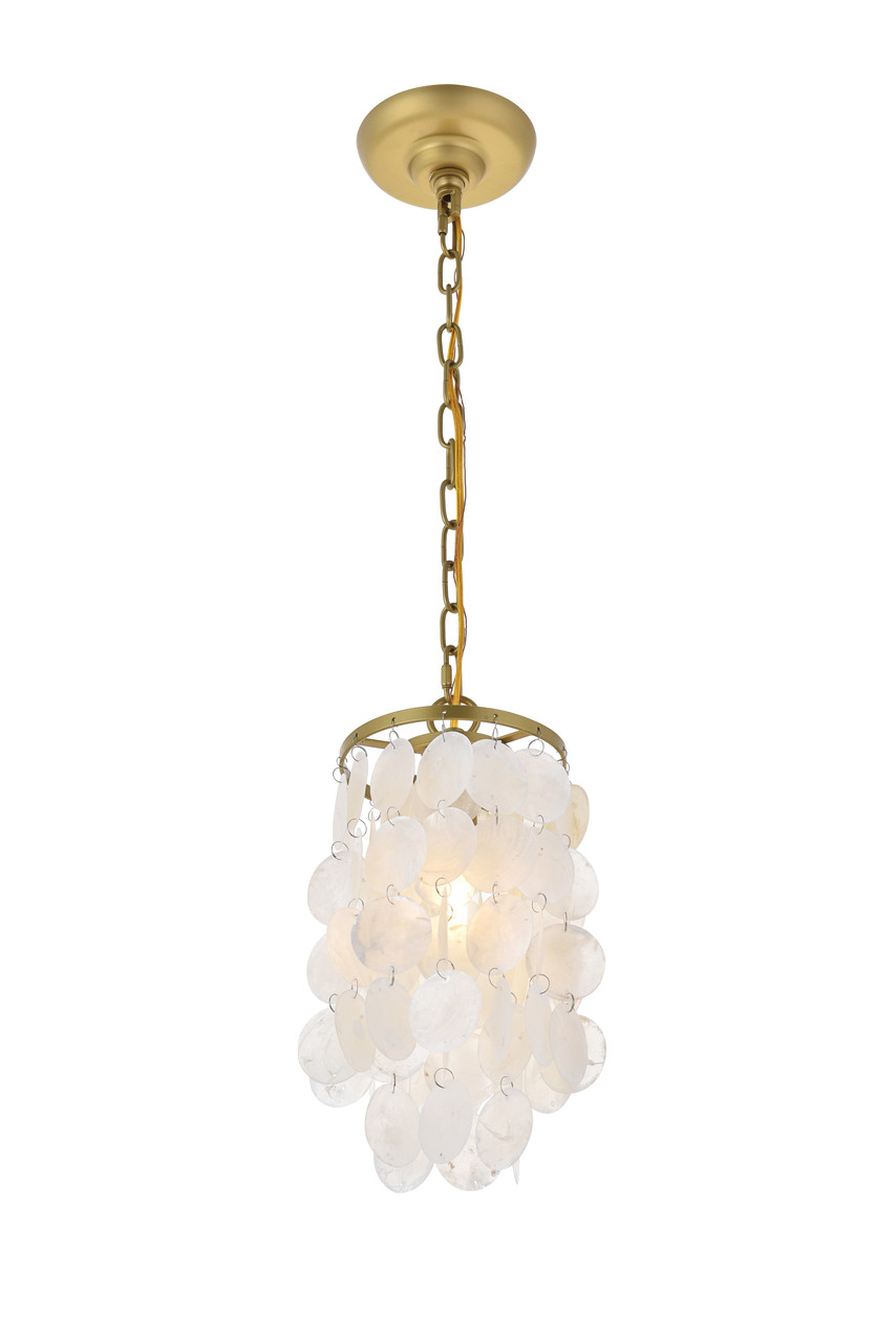 Living District LD5050D6BR Selene 1 light Brass Pendant