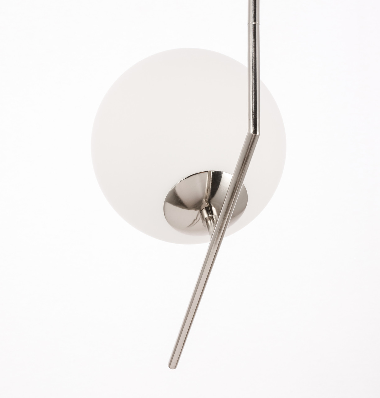 Living District LD8045D10C Ryland 1 light Chrome and Frosted White glass pendant