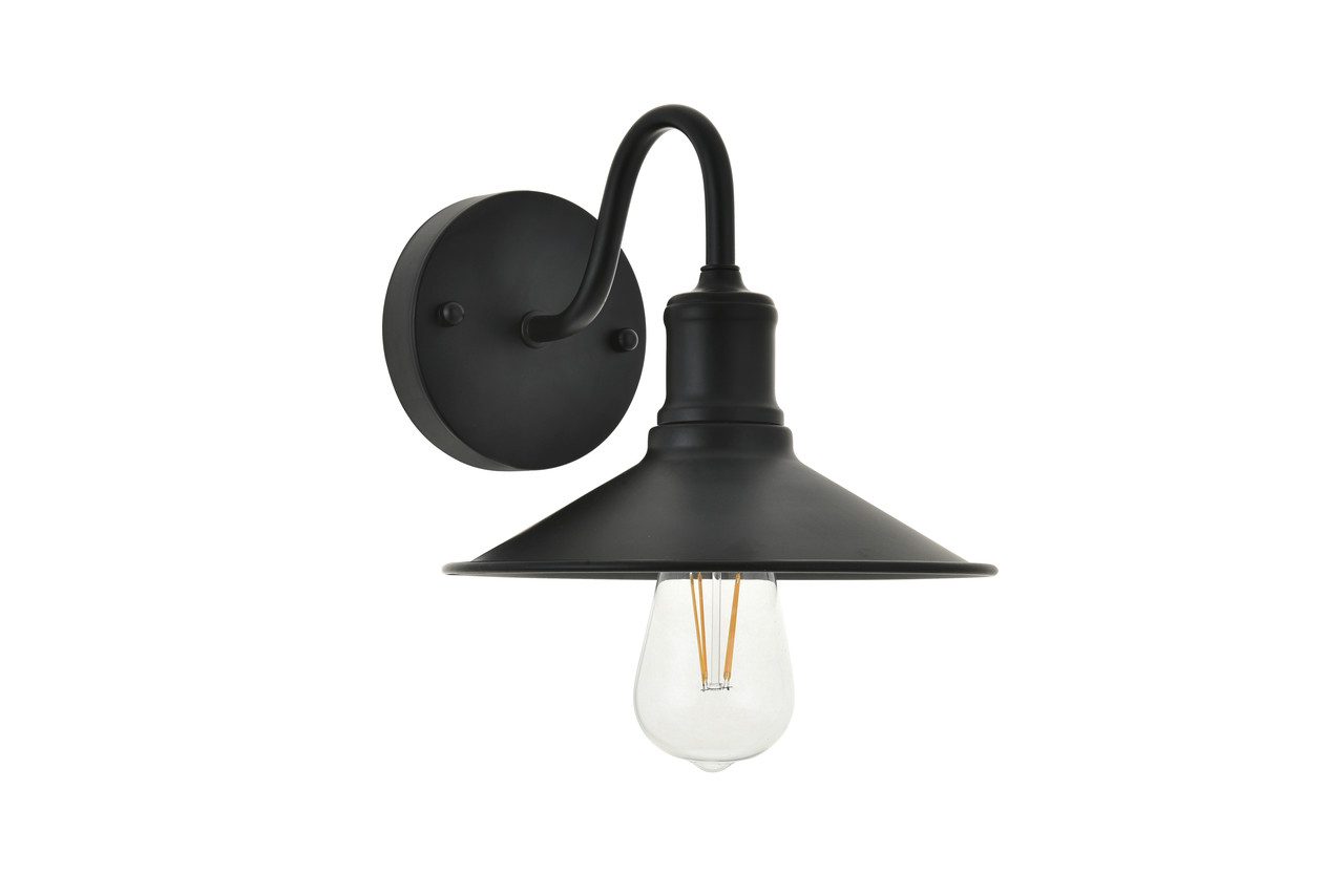 Living District LD4033W9BK Etude 1 light black Wall Sconce