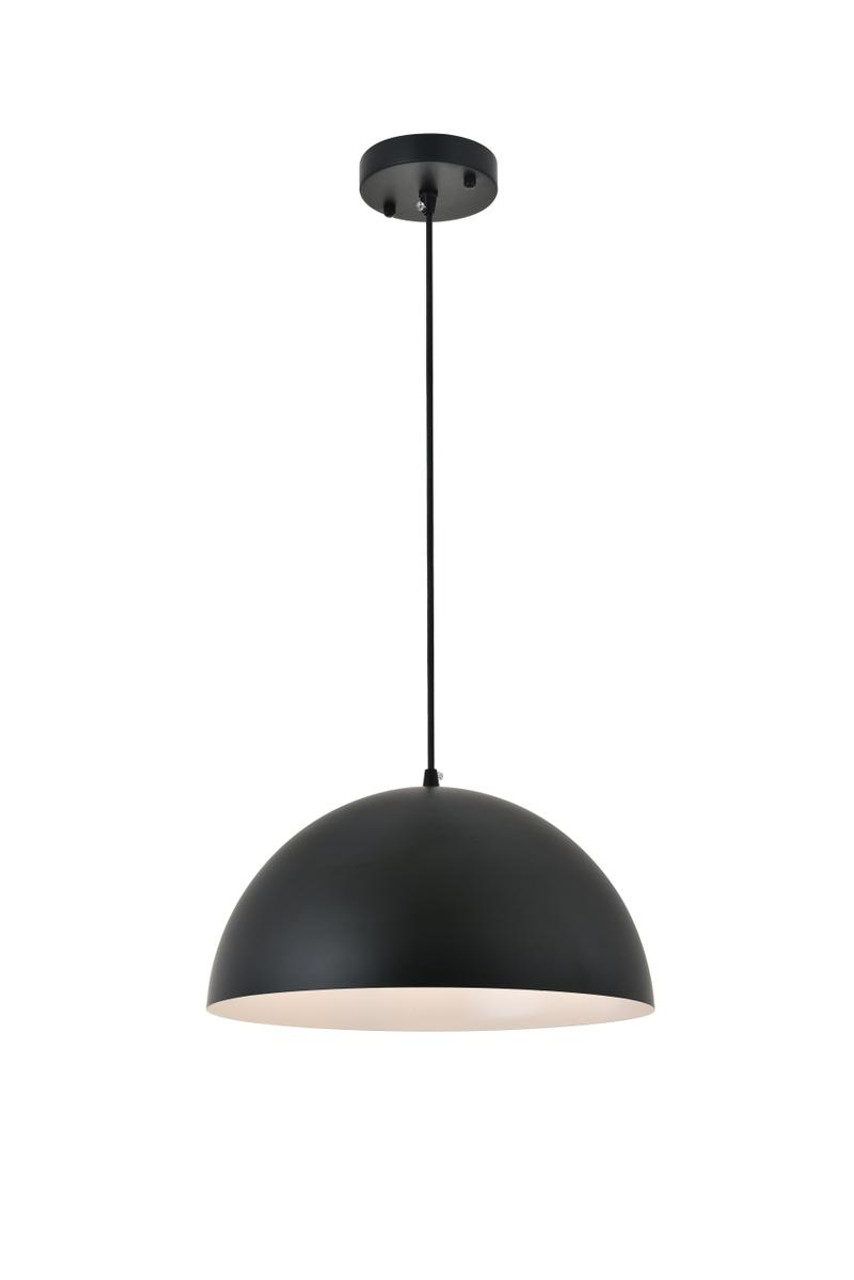 Living District LD4023D14BK Forte 1 light black Pendant