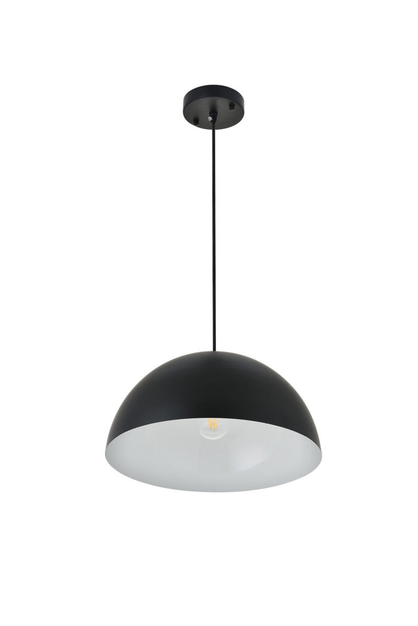 Living District LD4023D14BK Forte 1 light black Pendant