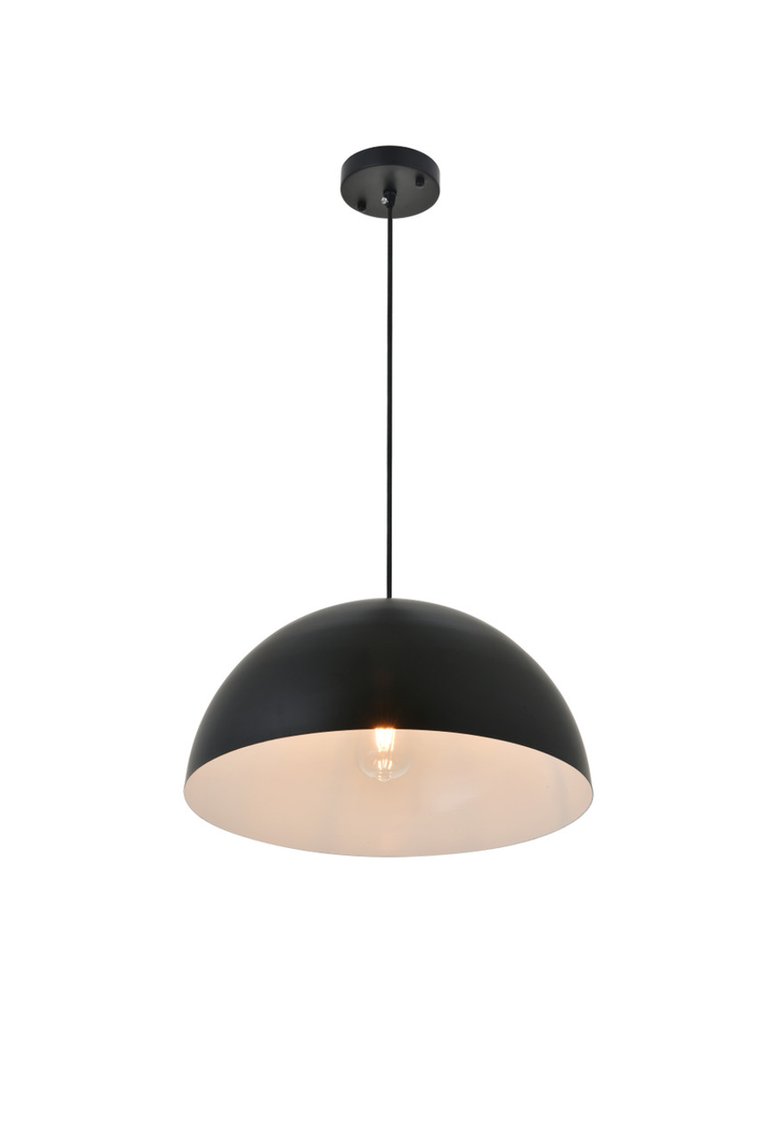 Living District LD4025D16BK Forte 1 light black Pendant