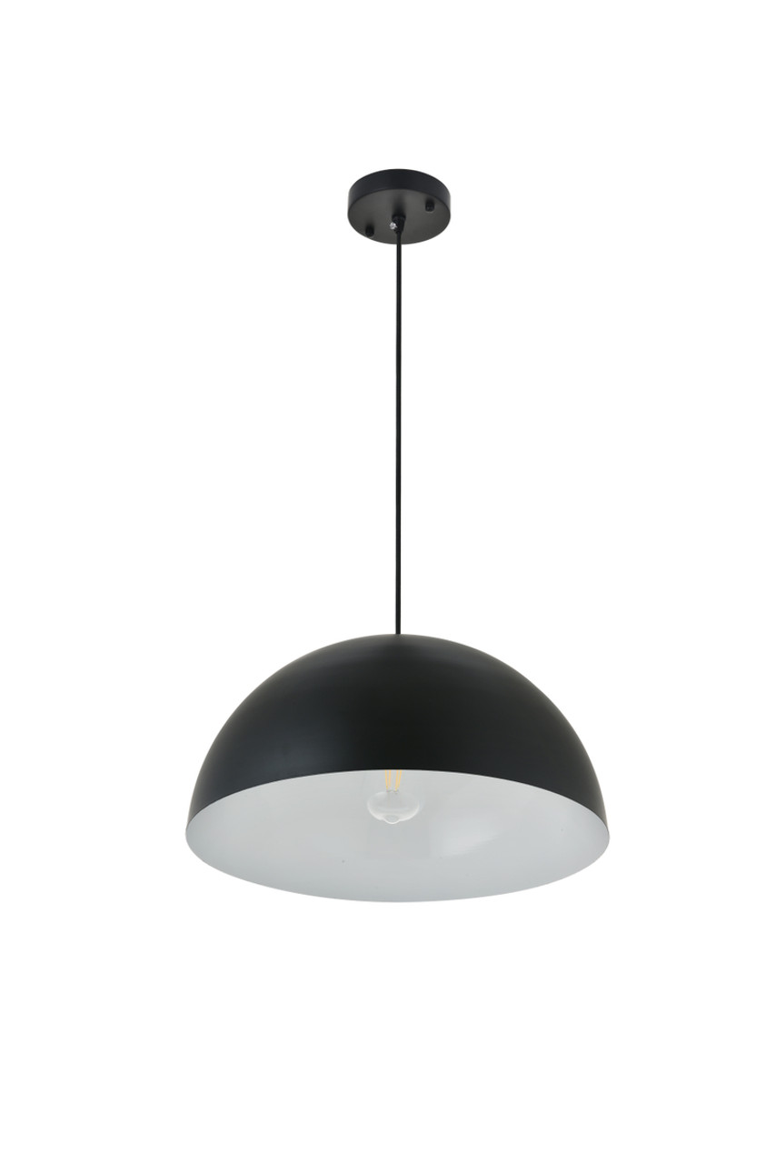 Living District LD4025D16BK Forte 1 light black Pendant