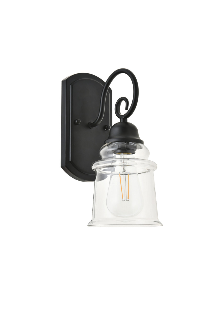 Living District LD4007W5BK spire 1 light Black Wall Sconce