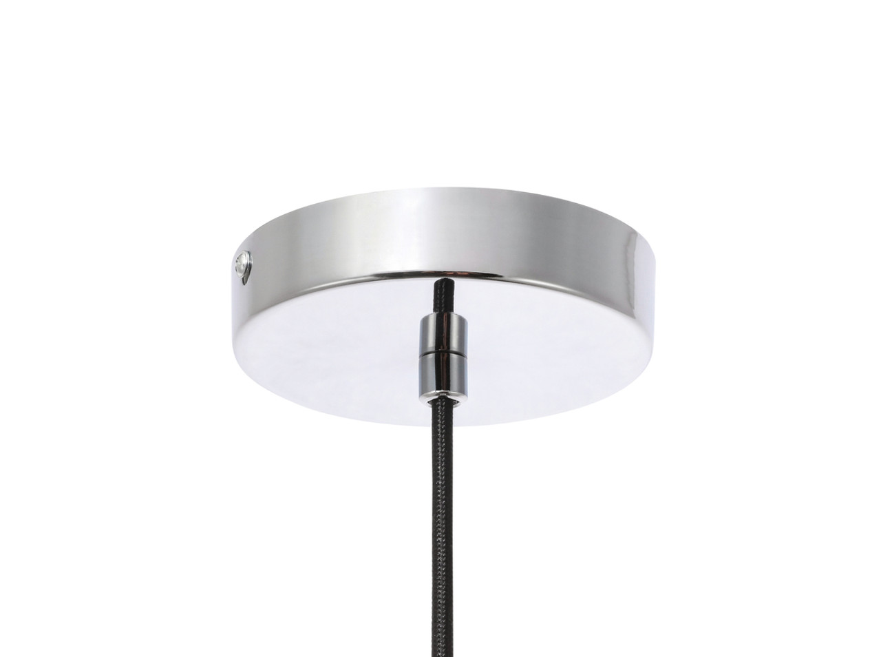 Living District LD2257C Gene 1 light Chrome and Frosted white glass pendant