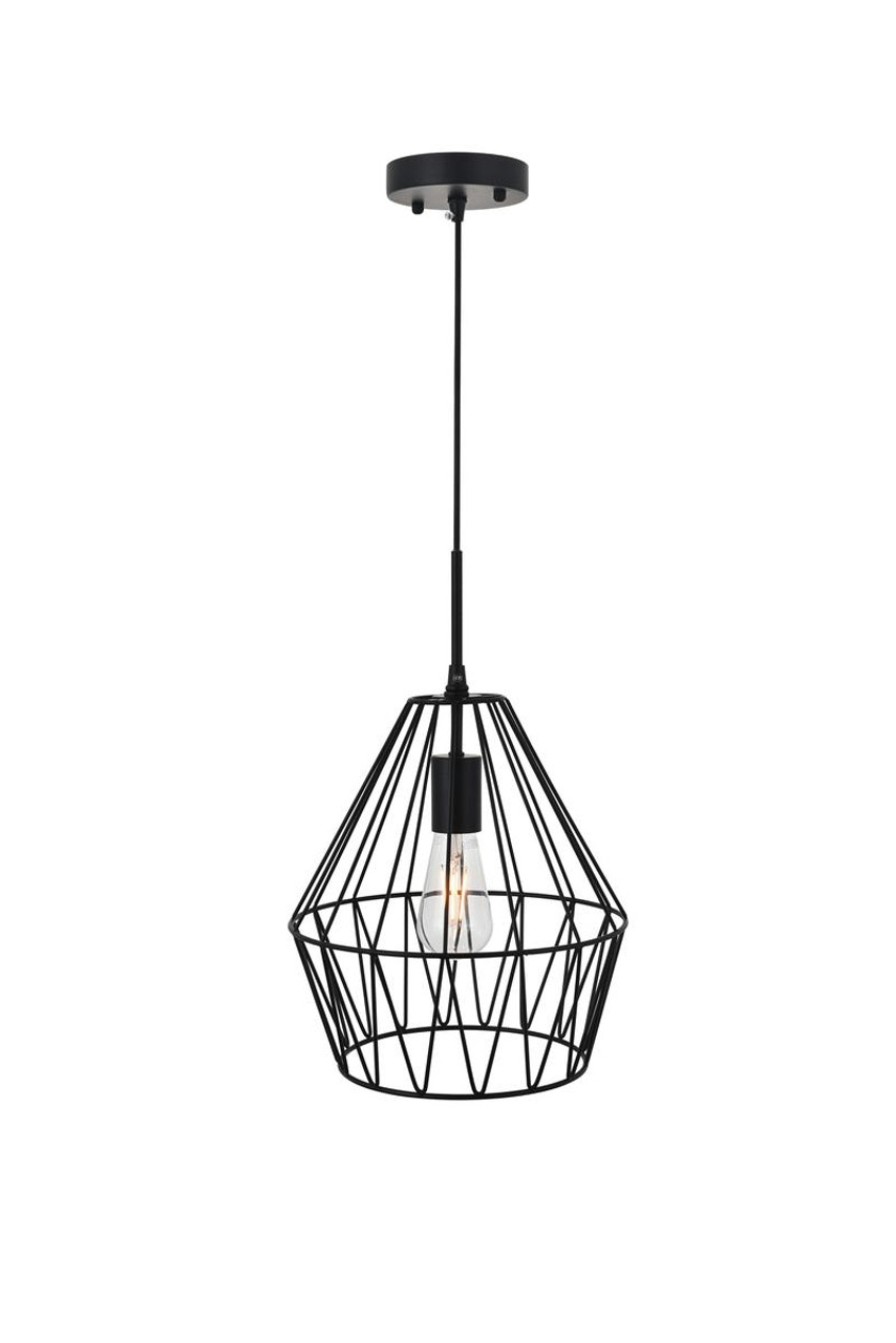 Living District LD4008D11BK Candor 1 light black Pendant