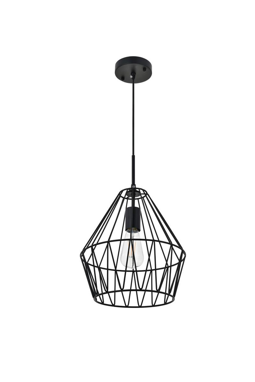 Living District LD4008D11BK Candor 1 light black Pendant