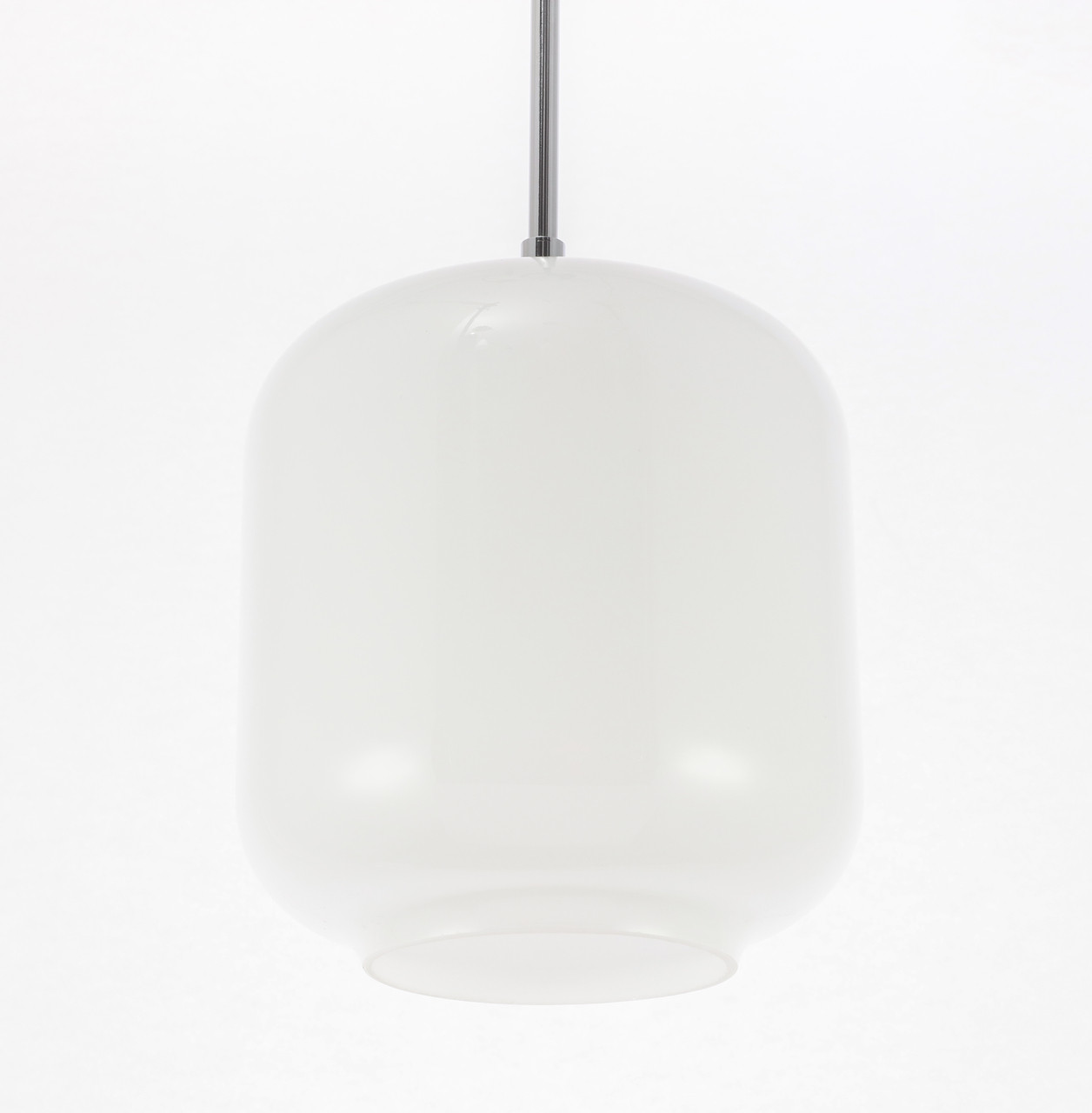 Living District LD2273C Collier 1 light Chrome and Frosted white glass pendant