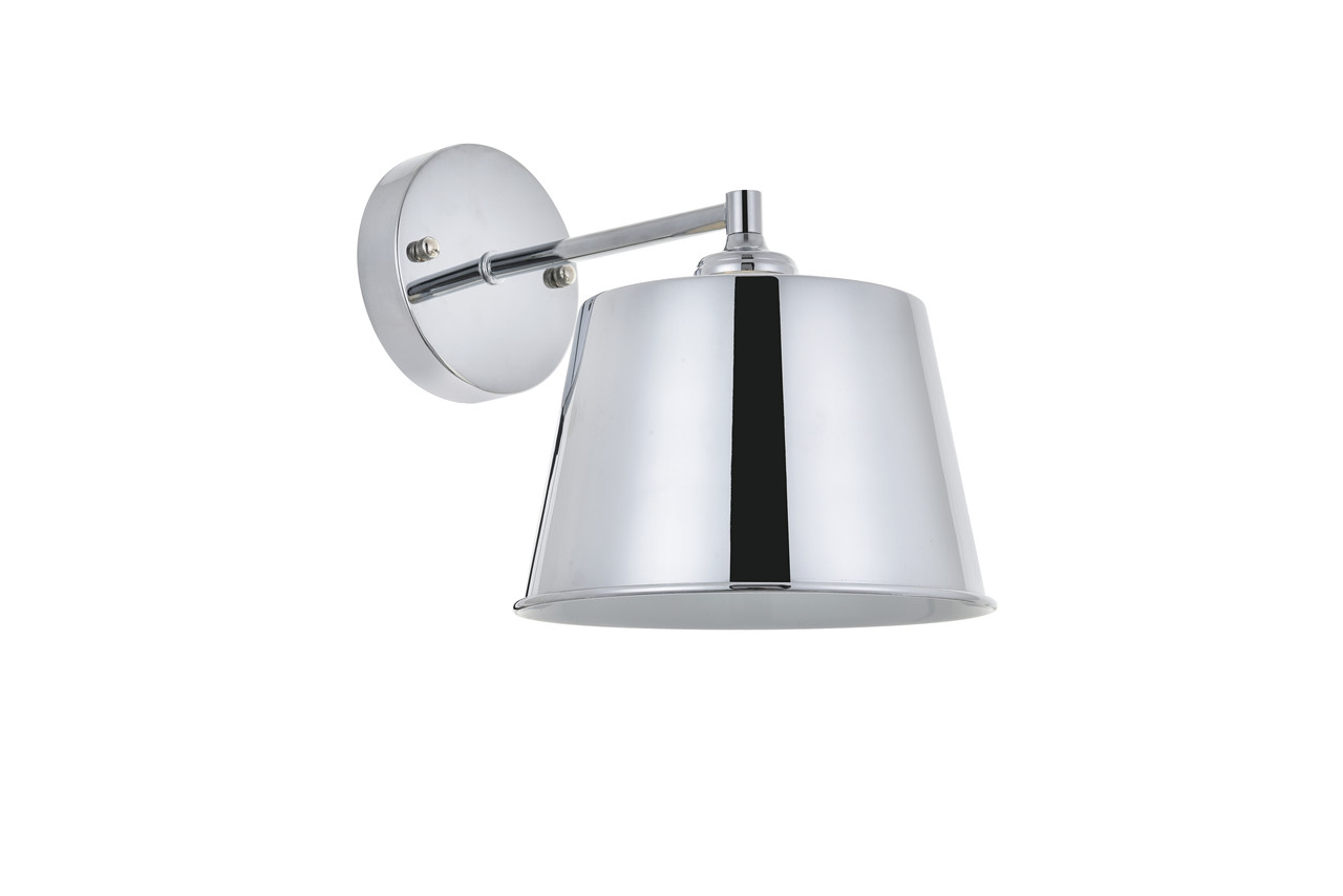 Living District LD4058W8C Nota 1 light chrome Wall Sconce