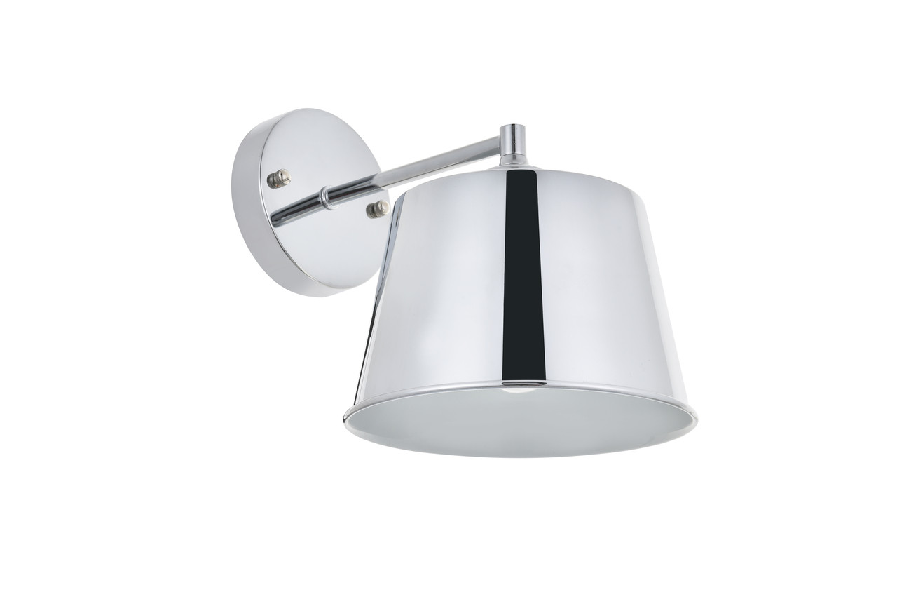 Living District LD4058W8C Nota 1 light chrome Wall Sconce