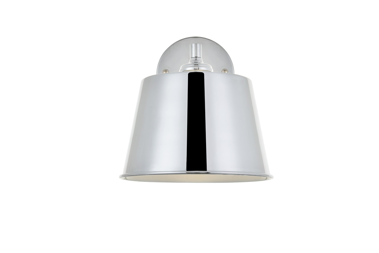 Living District LD4058W8C Nota 1 light chrome Wall Sconce