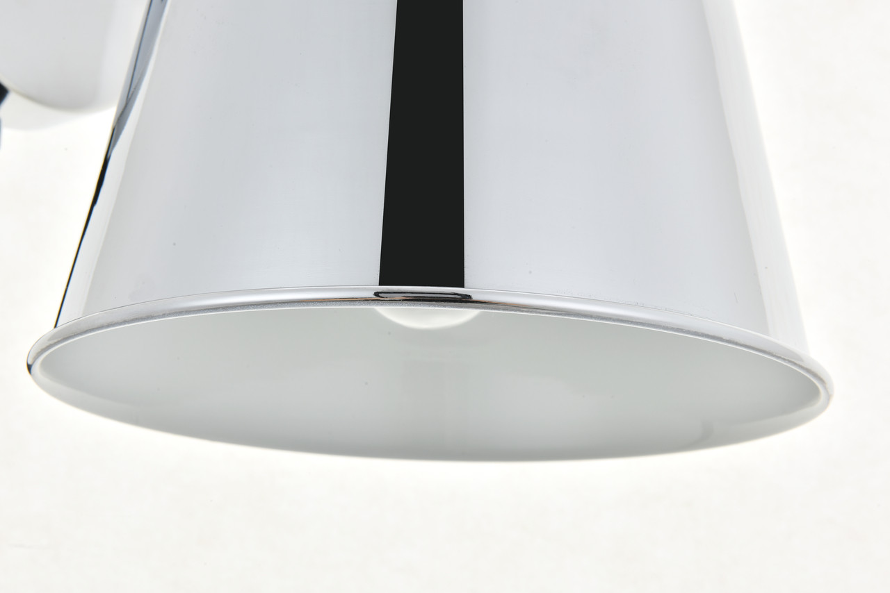 Living District LD4058W8C Nota 1 light chrome Wall Sconce