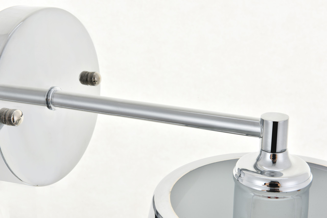 Living District LD4058W8C Nota 1 light chrome Wall Sconce