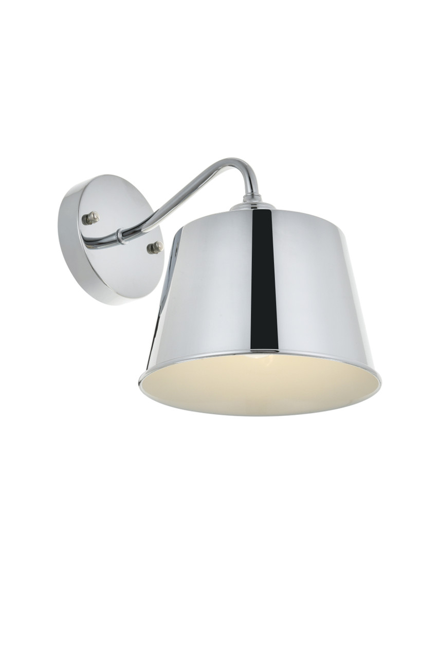 Living District LD4059W8C Nota 1 light chrome Wall Sconce