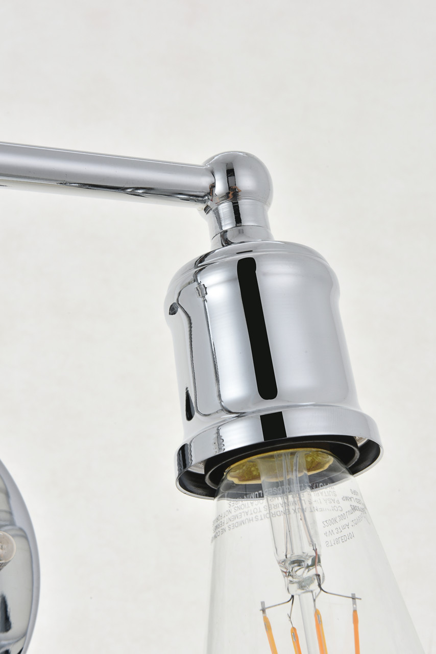 Living District LD4028W22C Serif 4 light chrome Wall Sconce