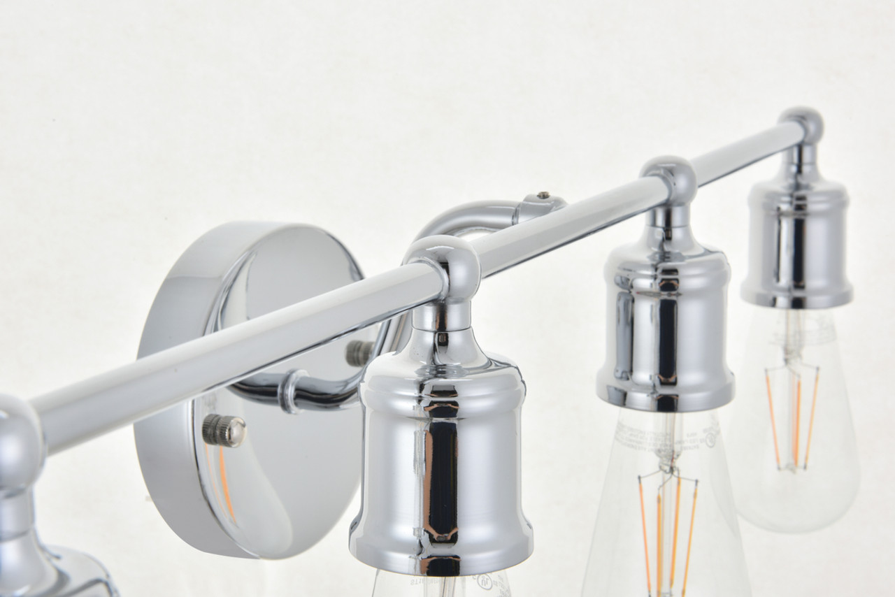 Living District LD4028W22C Serif 4 light chrome Wall Sconce