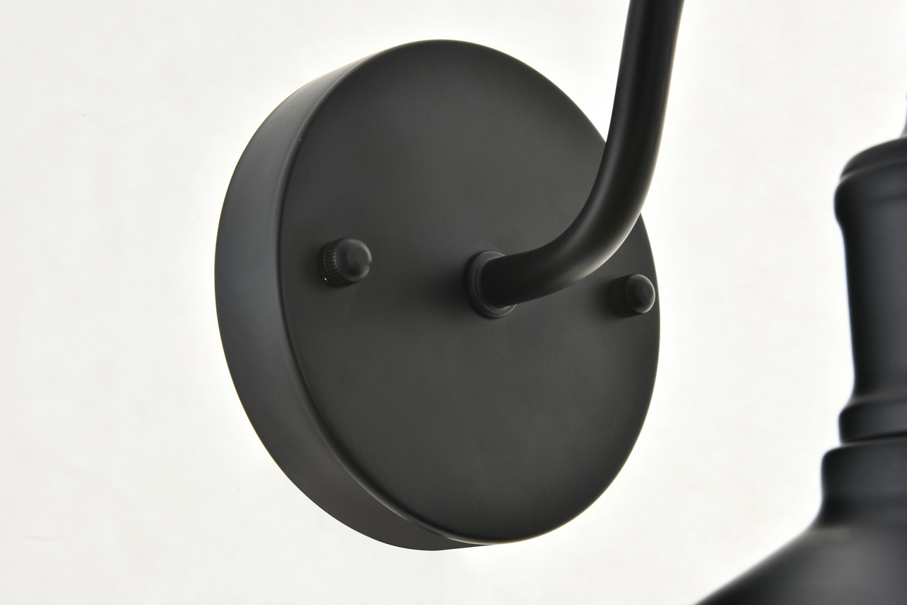 Living District LD4033W33BK Etude 3 light black Wall Sconce