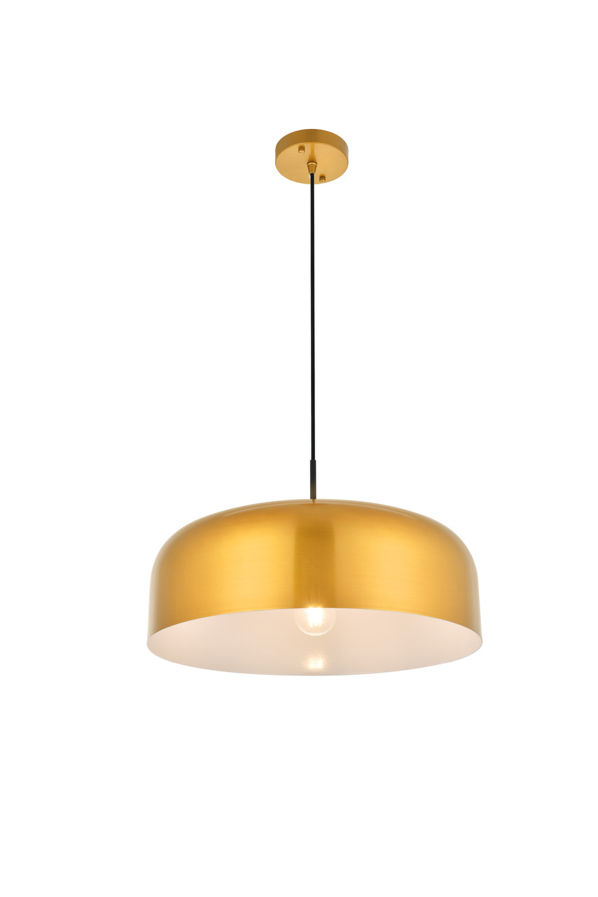 Living District LD4073D19SG Etude 1 light satin gold and black Pendant