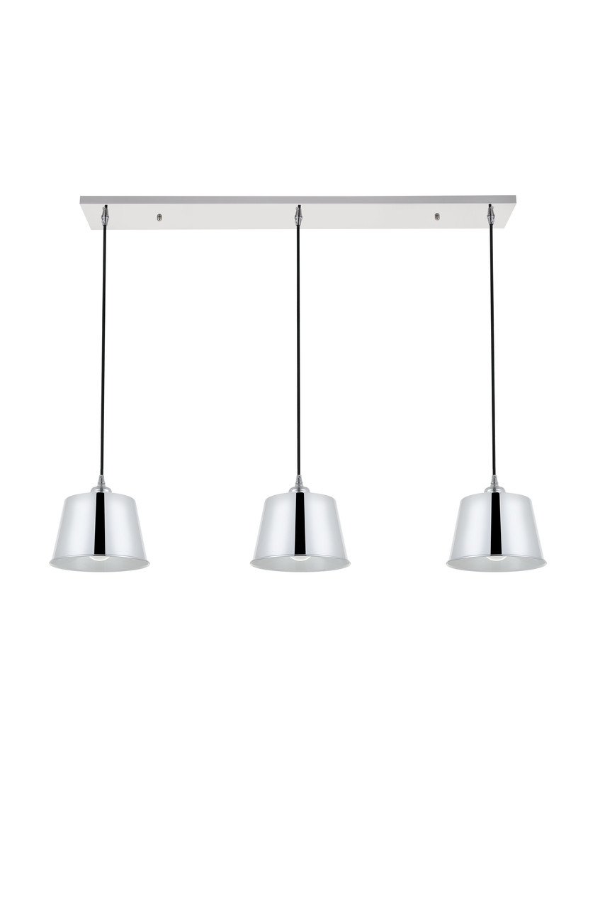 Living District LD4057D40C Nota 3 light chrome Pendant