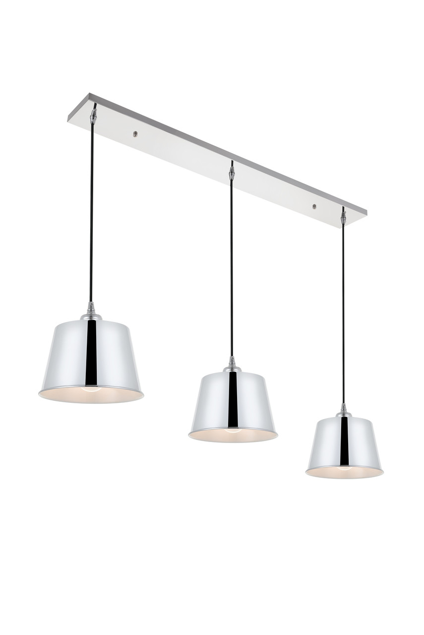 Living District LD4057D40C Nota 3 light chrome Pendant
